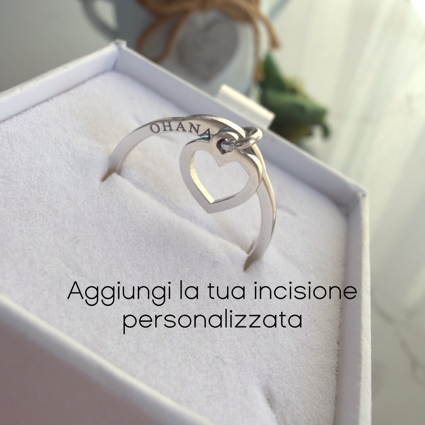 Anello Cuore Luce in Argento 925