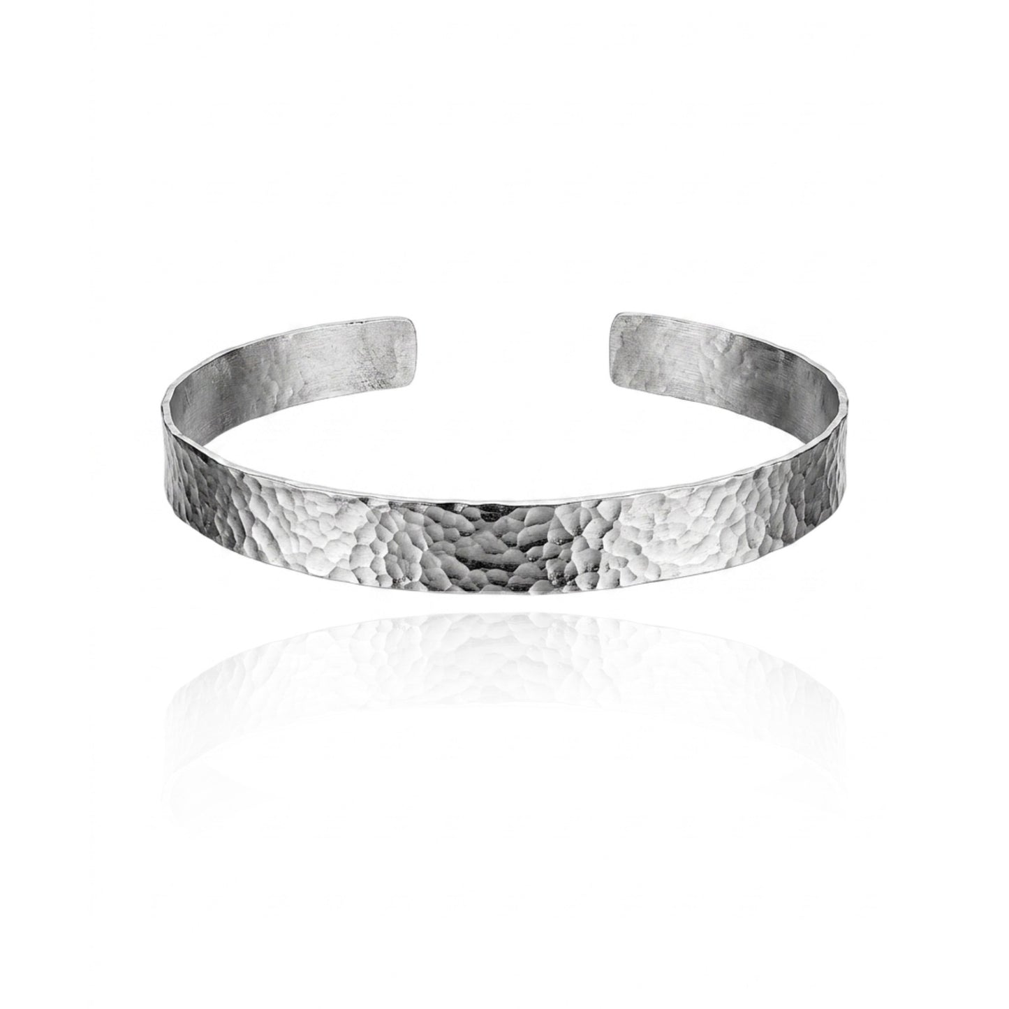 Bracciale Uomo Martellato in Argento 925