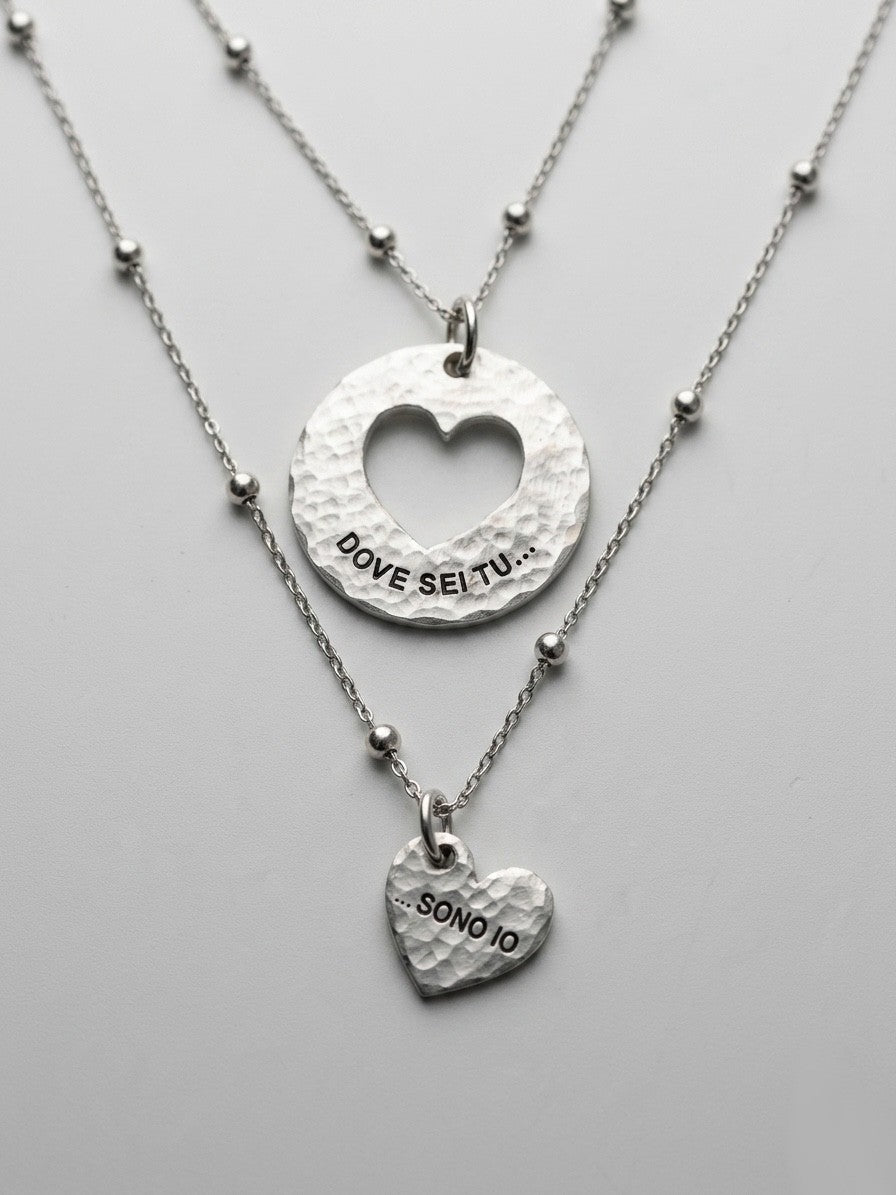 Collane Mamma e Figlia in Argento 925 | Set Personalizzabile