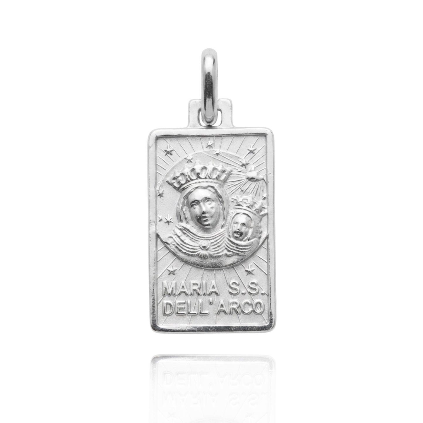 Madonna dell'Arco Rettangolare in Argento 925