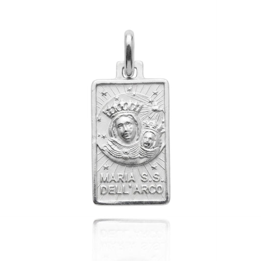 Madonna dell'Arco Rettangolare in Argento 925
