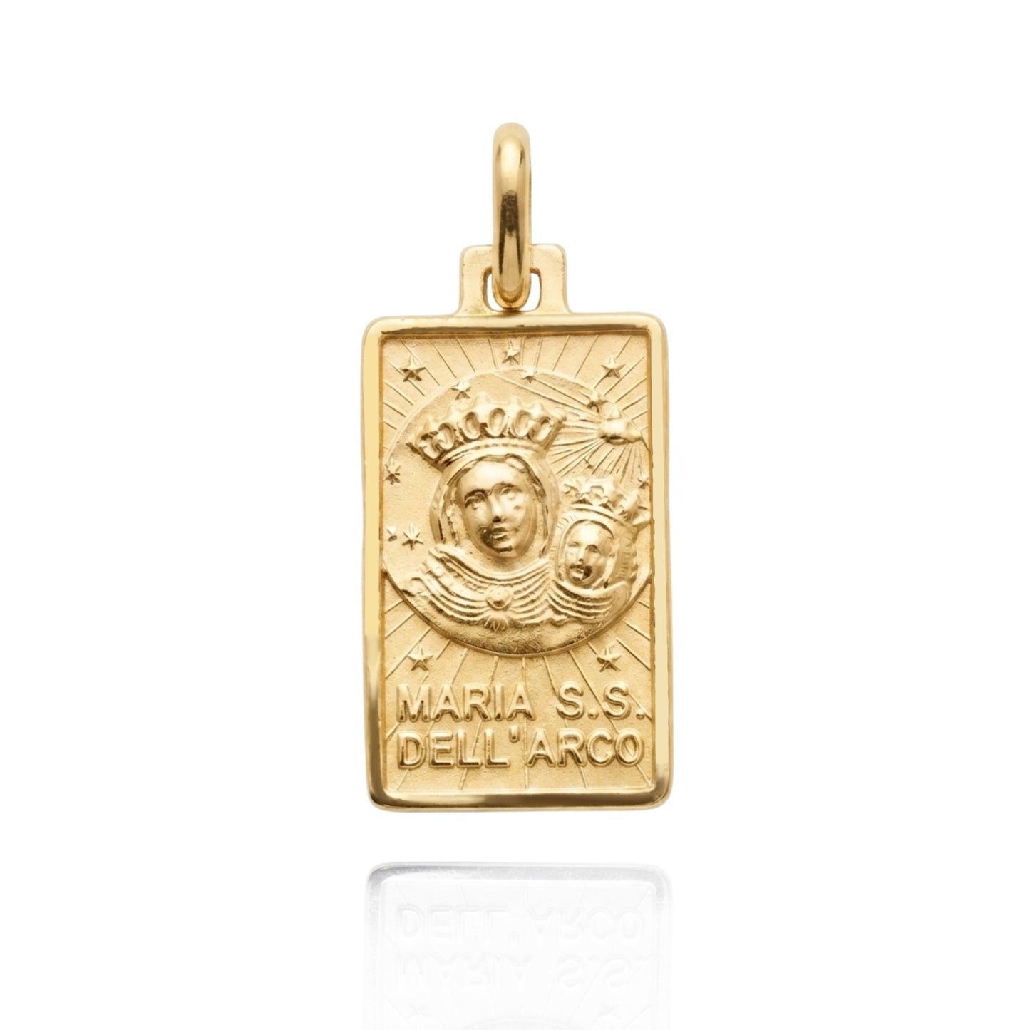 Madonna dell'Arco Rettangolare in Argento 925