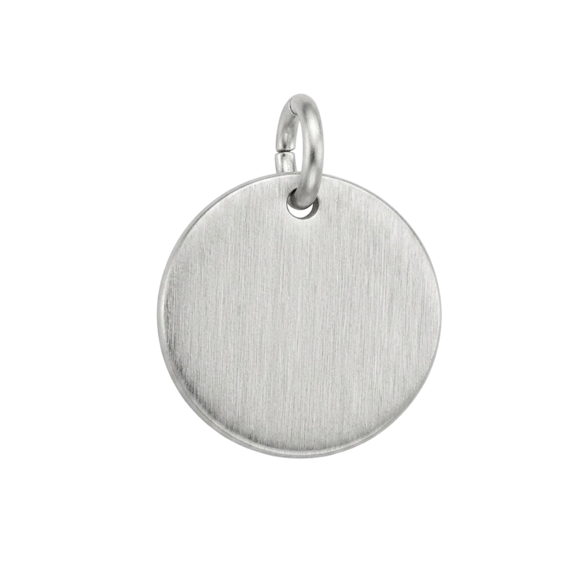Medaglia Tonda Satinata in argento 925 | 2 cm