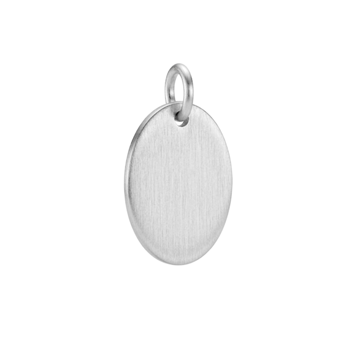 Medaglia Ovale Satinata in argento 925
