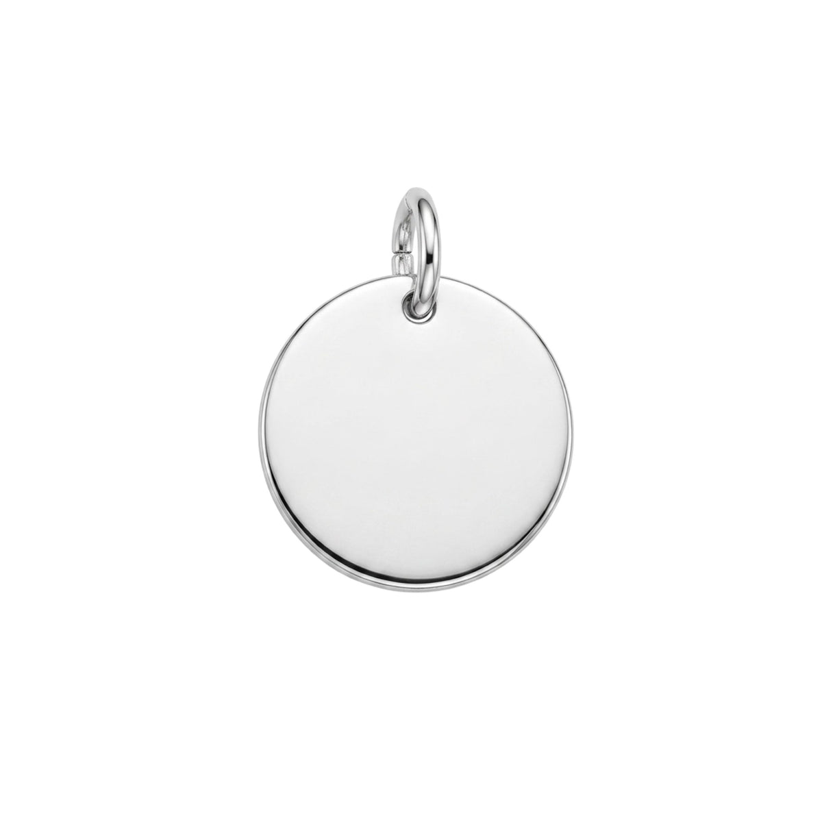 Medaglia Tonda Lucida in argento 925 | cm 1,7