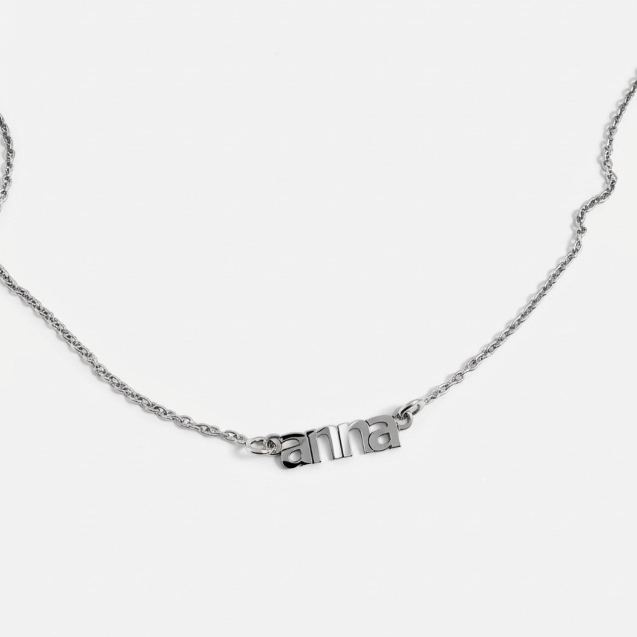 Collana con nome in argento 925 realizzazione artigianale personalizzata Treseinove gioielli