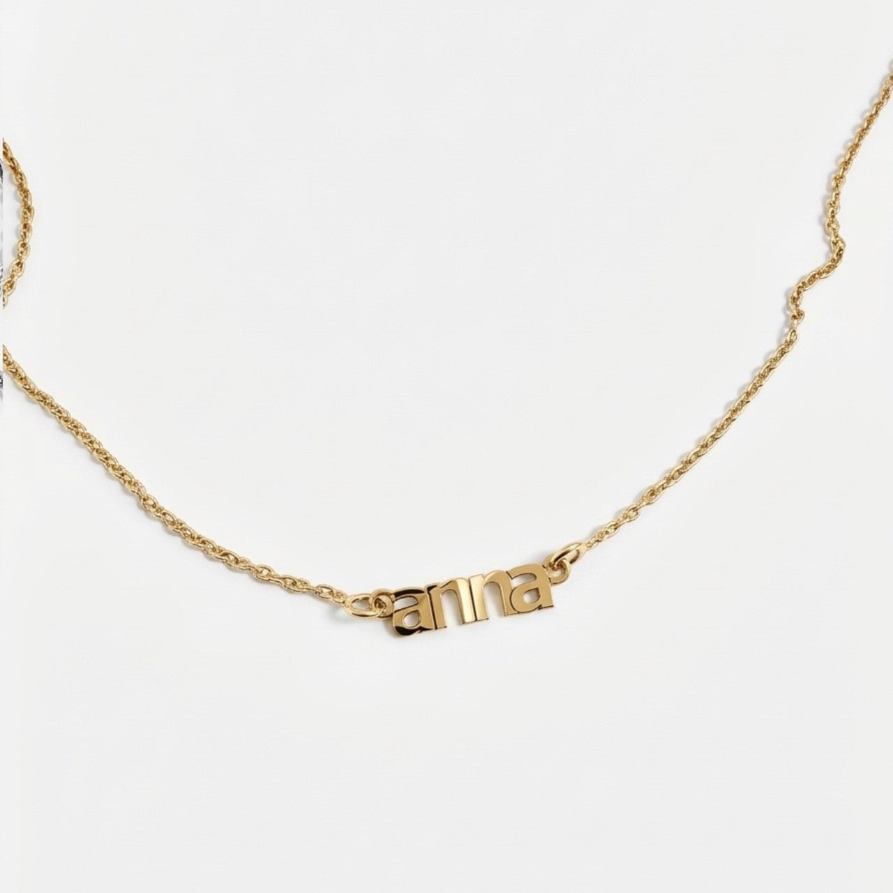 Collana con Nome stampatello in argento