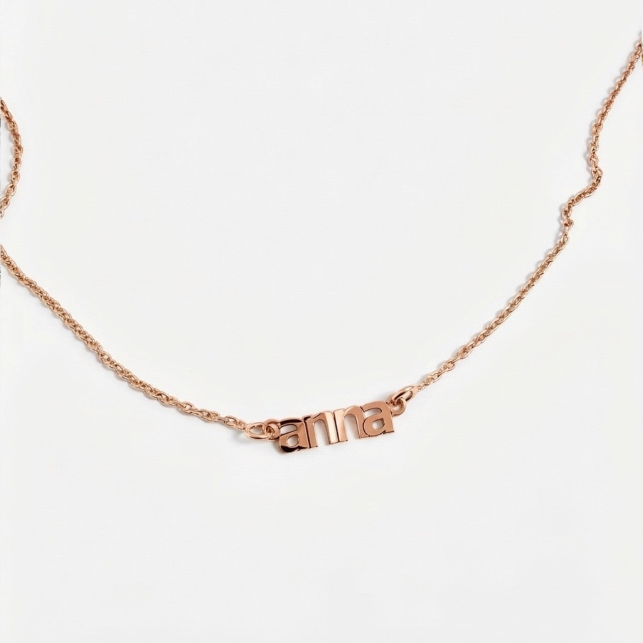 Collana con Nome stampatello in argento