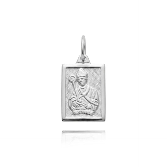 S. Gennaro Rettangolare in Argento 925