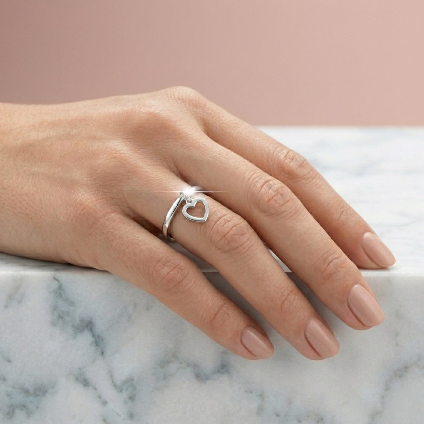 Anello Cuore Luce in Argento 925