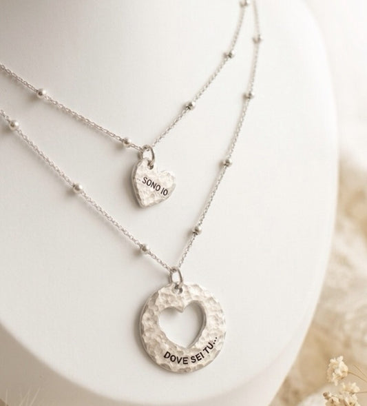 Collane Mamma e Figlia in Argento 925 | Set Personalizzabile